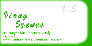 virag szenes business card